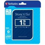 Verbatim - Usb 3.0 portatile Store 'N'Go 9,5mm drive - Blu - 53200 - 1TB 53200 - hard-disk esterni