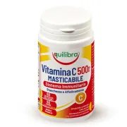 Integratore masticabile Vitamina C 500MG - sistema immunitario - 60 compresse (1,4 gr cad.) - Equilibra VIC500 - 