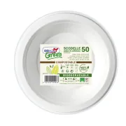 Scodelle biodegradabili - 355 ml - Dopa Green - conf. 50 pezzi 07761 - piatti monouso