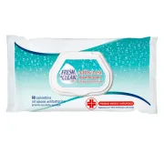 Salviette disinfettanti antibatteriche milleusi - Fresh&Clean - busta da 60 pezzi 06-0244 - salviette, fazzoletti e lenzuolini