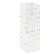 Portaombrelli - metallo verniciato - fantasia lettere - bianco - King collection P1817290 - 