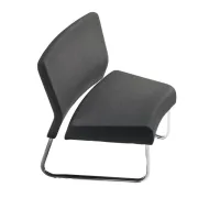 Sedute attesa e accessori - Modulo curva interna divano Slastic in similpelle nero Unisit - 