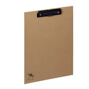 Portablocco Pure - A4 - in cartone - carta kraft - con molla fermafogli - Pagna P-44009-11 - portablocchi