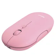 Mouse Puck - ultrasottile - wireless - ricaricabile - rosa - Trust 24125 - tastiere e mouse