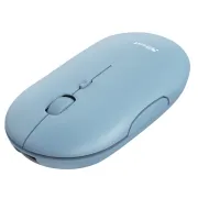 Mouse e tastiere - Mouse ultrasottile wireless ricaricabile Puck azzurro Trust - 