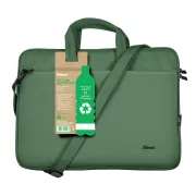 Cartelle e borse porta notebook - Borsa ecocompatibile per notebook da 16" Bologna - verde salvia Trust - 