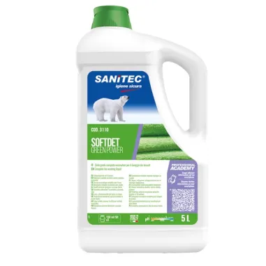 Detergenti e detersivi per pulizia - Ammorbidente neutralizzante super concentrato SOFTDET GREEN POWER 5Lt Sanitec - 