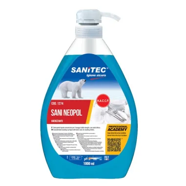 Detergenti e detersivi per pulizia - Detergente stoviglie SANI Neopol Piatti 1Lt Sanitec - 