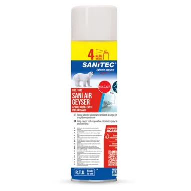 Detergenti e detersivi per pulizia - Spray alcolico igienizzante ambienti SANI AIR GEYSER 500ml Sanitec - 