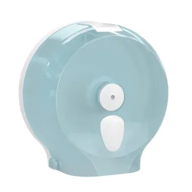 Accessori bagno - Dispenser carta igienica Mini Jumbo bianco azzurro Replast - 