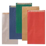 Carta e sacchetti regalo - 100 sacchetti a soffietto 12x22+4cm colori scuri assortiti Rex Sadoch - 
