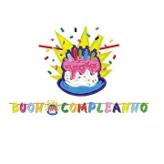 Festoni e palloncini - Festone in cartoncino 6mt Buon compleanno Torta Big Party - 