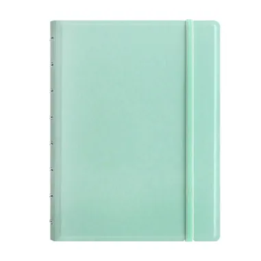 Portablocchi e portabiglietti - Notebook f.to A5 a righe 56 pag. verde pastello similpelle Filofax - 