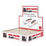 Gomma Flash - in vinile - bianco - Koh-I-Noor - conf. 20 pezzi D1994B-20 - 