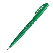Pennarello Brush Sign Pen - verde - Pentel SES15C-D - 