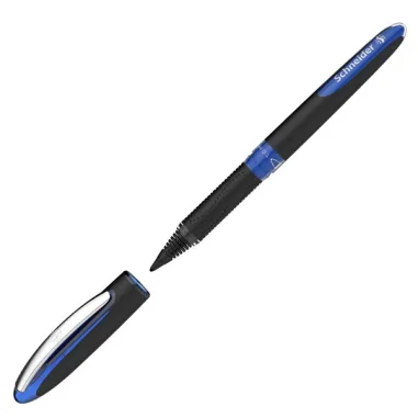Con cappuccio - Roller ONE SIGN punta Ultra-smooth 1.0mm blu Schneider - 