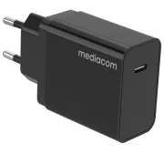 Caricatore da muro - 30 W - porta USB Type-C - Mediacom MD-A130 - 