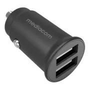 Alimentatore car charger - con 2 porte USB - Mediacom MD-A160 - 