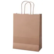 Carta e sacchetti regalo - 25 shoppers Twisted carta kraft 36x12x41cm rosa antico Mainetti Bags - 