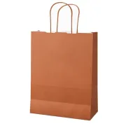 Shopper Twisted - carta kraft - 45 x 15 x 50 cm - terracotta - Mainetti Bags - conf. 25 pezzi 091520 - 
