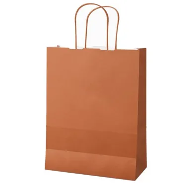 Carta e sacchetti regalo - 25 shoppers Twisted carta kraft 36x12x41cm terracotta Mainetti Bags - 