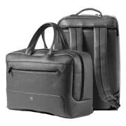 Borsa zainabile bi-bag Gate Trended - 42 x 28 x 14 cm - ecopelle - nero - InTempo 9235GAT34 - borse, cartelle e valigie