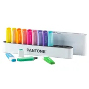Desk set evidenziatori - punta a scalpello - colori assortiti - Pantone - conf. 12 pezzi PT 84010410 - colore liquido