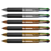 Multifunzione - Astuccio 6 penne sfera 4 colori Multi 1,0mm Chrome Osama - Conf. 12 pz - 