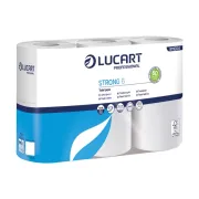 Carta igienica Strong 6 - 2 veli - 300 strappi - bianco - Lucart - pacco 6 rotoli 811E04 - carta igienica e distributori