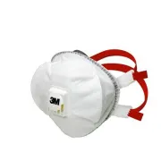 Mascherina 8835+ Premium FFP3 - con valvola - monouso - 3M - scatola da 5 pezzi 98738 - dpi per le vie respiratorie
