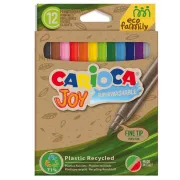 Pennarelli Joy Eco Family - lavabili - colori assortiti - Carioca - scatola 12 pezzi 43100 - pennarelli