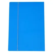 cartelle con elastico - Cartellina con elastico - cartone plastificato - 35 x 50 cm - azzurro - Cartotecnica del Garda C