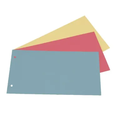 divisori / separatori con tasti neutri - Separatori - cartoncino Manilla 200 gr - 12,5 x 23 cm - rosso - Cartotecnica de