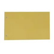 divisori / separatori con tasti neutri - Separatori - cartoncino Manilla 200 gr - 12,5x23 cm - giallo - Cartotecnica del