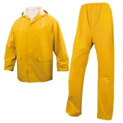 Completo impermeabile EN304 - giacca + pantalone - poliestere/PVC - taglia M - giallo - Deltaplus EN304JATM2 - 