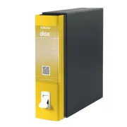 Registratore Dox 1 - dorso 8 cm - commerciale 23x29,7 cm - giallo - Esselte D26106 - registratori a leva