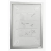 Cornice adesiva - Duraframe Wallpaper - A4 - 21 x 29,7 cm - argento - Durable 4843-23 - cornici da parete e supporti