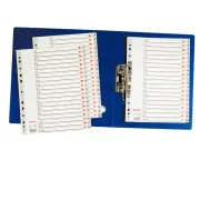 Separatore alfabetico A/Z - PPL - A4 - grigio - Esselte 100112 - divisori / separatori con tasti stampati