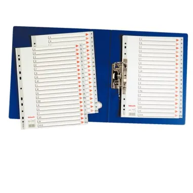 Separatore alfabetico A/Z - PPL - A4 - grigio - Esselte 100112 - divisori / separatori con tasti stampati