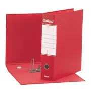 Registratore Oxford G83 - dorso 8 cm - commerciale 23x30 cm - rosso - Esselte 390783160 - 