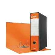 Registratore Oxford G83 - dorso 8 cm - commerciale 23x30 cm - arancione - Esselte 390783200 - registratori a leva