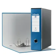Registratore Eurofile G53 - dorso 8 cm - commerciale 23x30 cm - blu metallizzato - Esselte 390753960 - registratori a leva