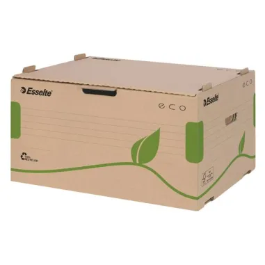 Scatola container EcoBox - 34x43,9x25,9 cm - apertura laterale - Esselte 623919 - scatole archivio in cartone