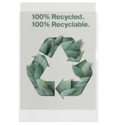 Buste a L De Luxe riciclate 100% - antiriflesso - f.to 22 x 30 cm - Esselte - conf. 100 pezzi 627499 - cartelline aperte su d...
