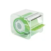 Nastro adesivo Memograph con dispenser - 5 cm x 10 m - verde - Eurocel 021300632 - nastri adesivi speciali (carta, telato ecc.)