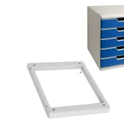 Base Modulo A4/A3 - 28,8 x 32 x 35 cm - grigio - Exacompta 28540D - cassettiere da scrivania