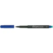 permanenti - Pennarello Multimark universale permanente con gomma  - punta superfine 0,4mm - blu - Faber Castell 152351 