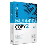 70/80gr bianca - Carta Copy 2 - 215 x 330 mm - 80 gr - bianco - Fabriano - conf. 500 fogli 41021533 - 