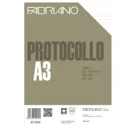 Foglio protocollo - A4 - 1 rigo - 60 gr - Fabriano - conf. 200 pezzi 02110560 - 