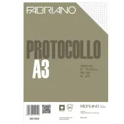 fogli protocollo - Foglio protocollo - A4 - 5 mm - 60 gr - Fabriano - conf. 200 fogli 02810560 - 